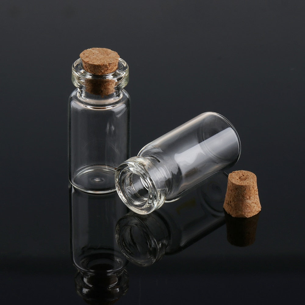 10PCS/Pack 2/3/10ml Clear Vials Glass Bottle Empty - The Witches' Cupboard