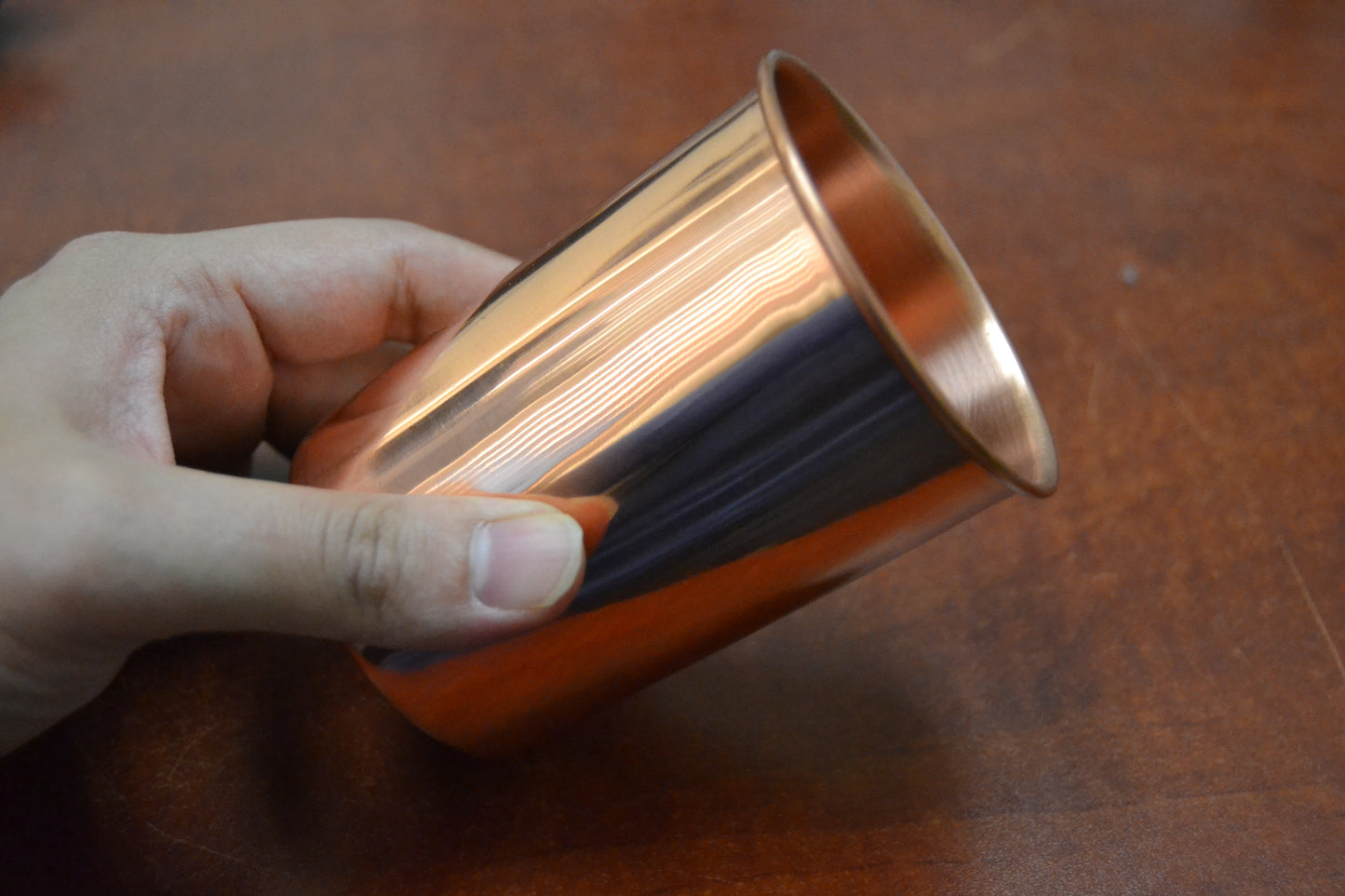 Handmade Genuine Copper Drinking Glass Cup - The Witches' Cupboard