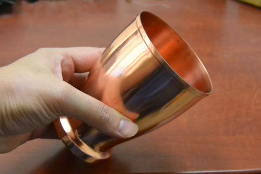 Handmade Genuine Copper Drinking Glass Cup - The Witches' Cupboard