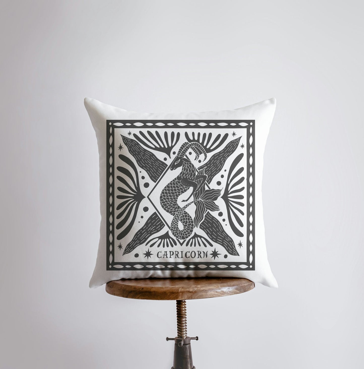 Capricorn | Zodiac | Stars | Astrology | Throw Pillow  | Map of the - The Witches' Cupboard