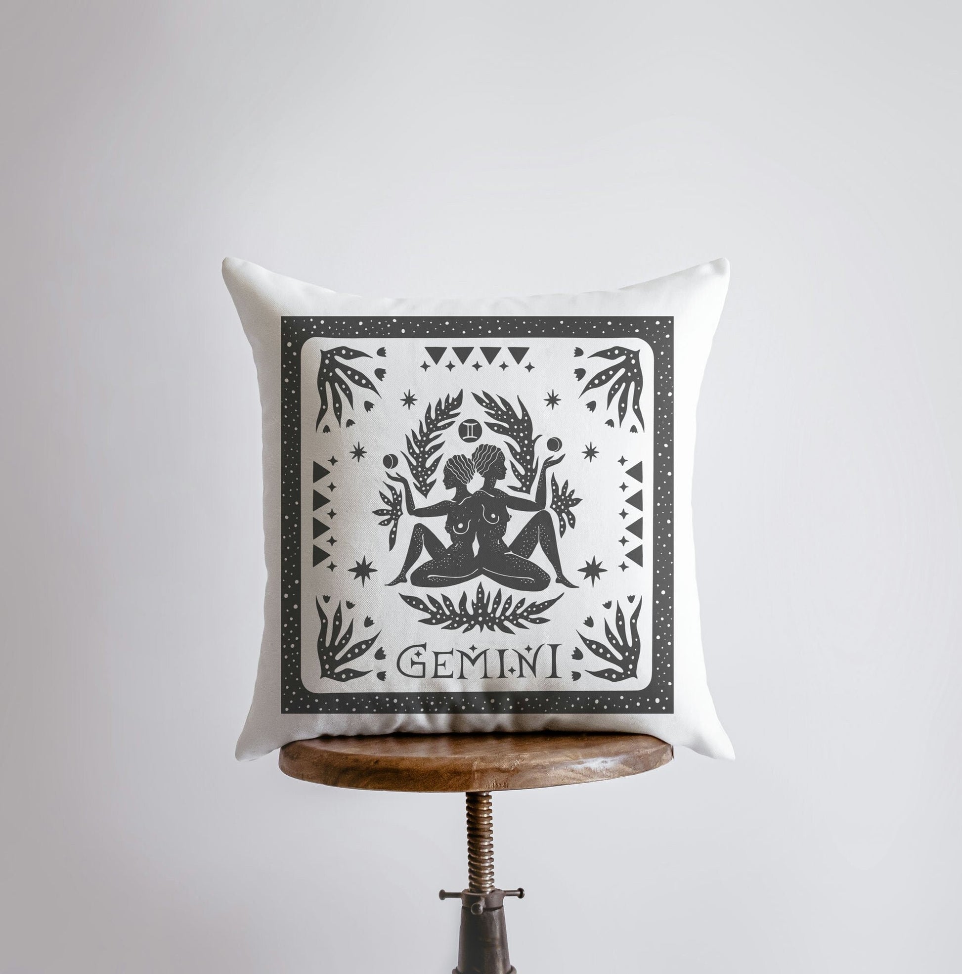 Gemini | Zodiac | Stars | Astrology | Throw Pillow  | Map of the Stars - The Witches' Cupboard